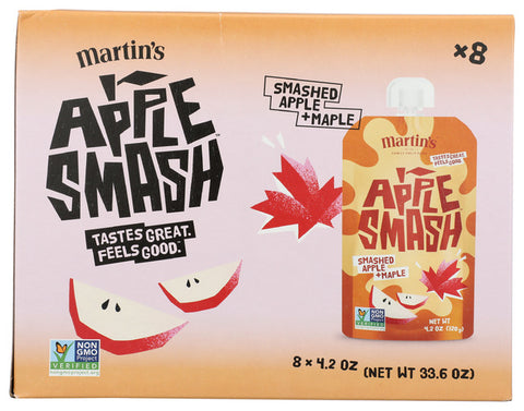 Apple Smash 
Applesauce App&Maple 8Pc, 33.6 OZ.