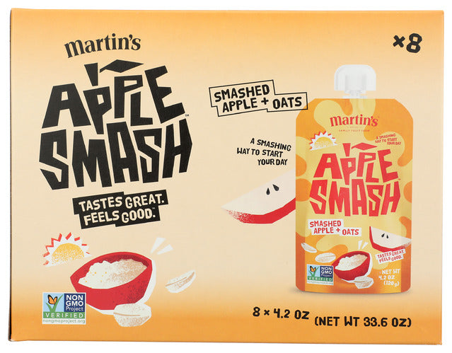 Apple Smash 
Applesauce App&Oats 8Pc, 33.6 OZ.