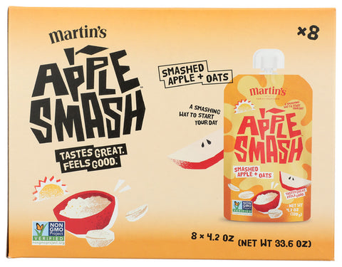 Apple Smash 
Applesauce App&Oats 8Pc, 33.6 OZ.