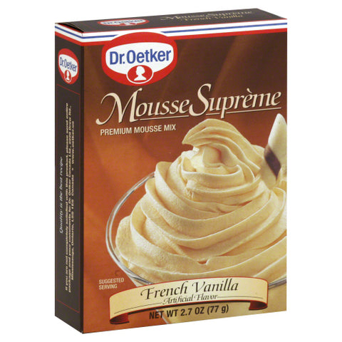 Dr Oetker 
Mousse Suprm Frnch Vanilla, 2.7 OZ.