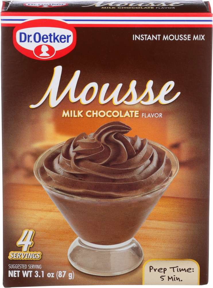 Dr Oetker 
Mousse Suprm Choc Mlk, 3.1 OZ.