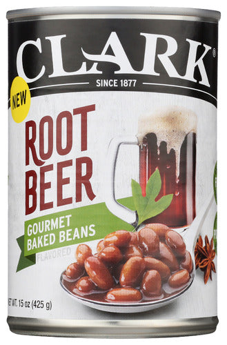 Clark 
Root Beer Baked Beans, 15 OZ.