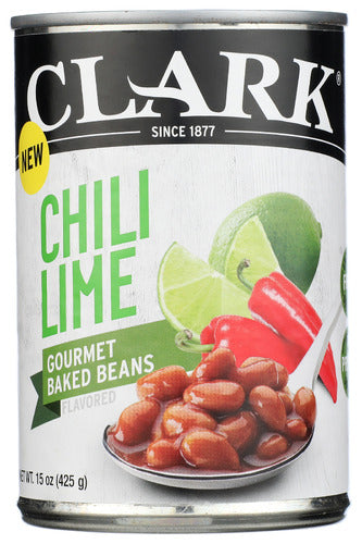 Clark 
Baked Beans Chili Lime, 15 OZ.