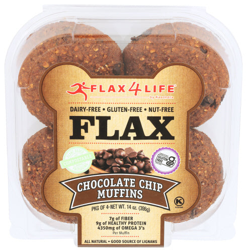 FLAX4LIFE MUFFIN FZ CHOC CHIP - 14 OZ