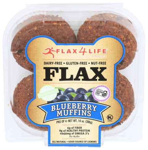 FLAX4LIFE MUFFIN FZ WILD BLUEBRY - 14 OZ
