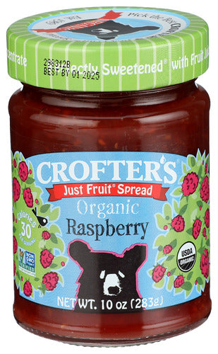 Crofters 
Fruit Sprd Raspbry Org, 10 OZ.
