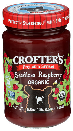 Crofters 
Conserve Rspbry Sdls Org, 16.5 OZ.