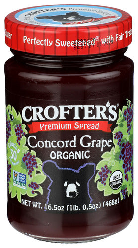 Crofters 
Fruit Sprd Concord Grp Fmly Sz, 16.5 OZ.