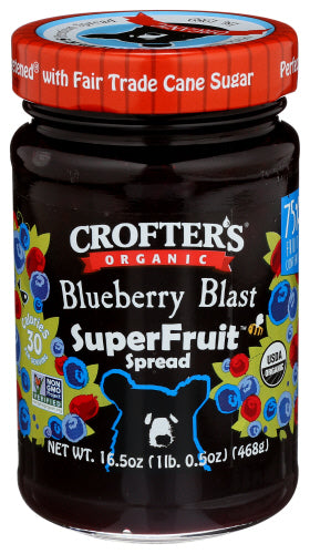 Crofters 
Spread Blubry Blast Org, 16.5 OZ.
