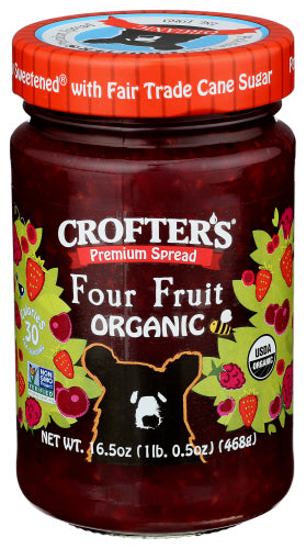 Crofters 
Fruit Spread 4 Fruit, 16.5 OZ.