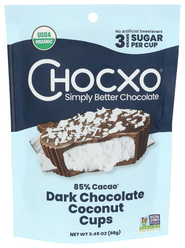 Chocxo 
Choc Cup Dk Coconut Crm, 3.45 OZ.