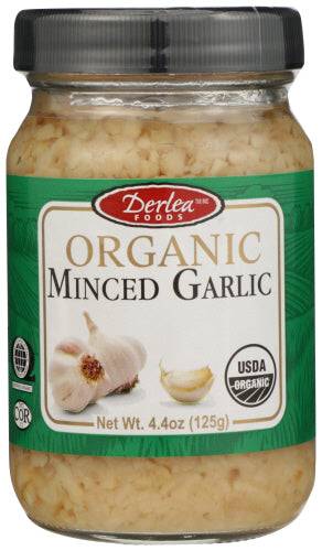 Derlea 
Garlic Minced Org, 4.4 OZ.