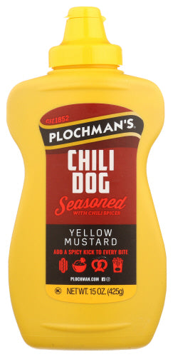 PLOCHMANS MUSTARD CHILI DOG - 15 OZ