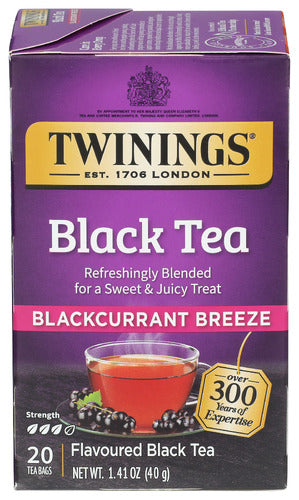 TWINING TEA TEA BLCK BLCKCURRANT BRZ - 20 BG