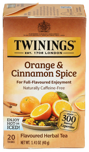 TWINING TEA TEA HRBL ORNG CINN SPICE - 20 BG
