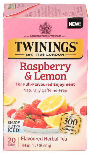 TWINING TEA TEA HRBAL RASPBRRY LEMON - 20 BG