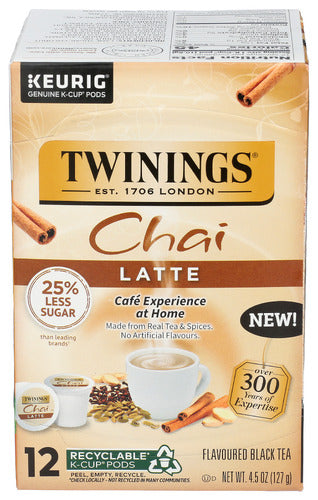 TWINING TEA TEA CHAI LATTE KCUP - 12 PC
