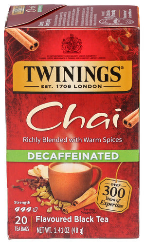 TWINING TEA TEA DCF CHAI - 20 BG
