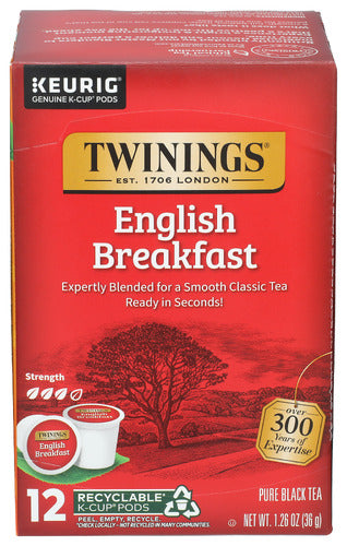 TWINING TEA TEA KCUP ENGL BRKFST - 12 PC