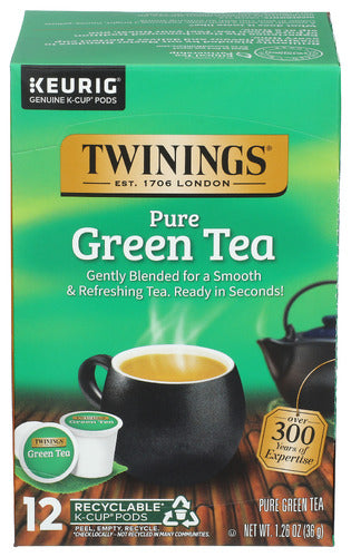 TWINING TEA TEA KCUP PURE GREEN - 12 PC