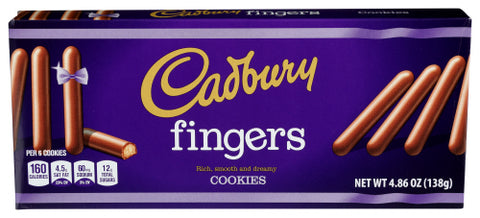 Cadbury 
Cookie Mlk Choc Fingers, 4.86 OZ.