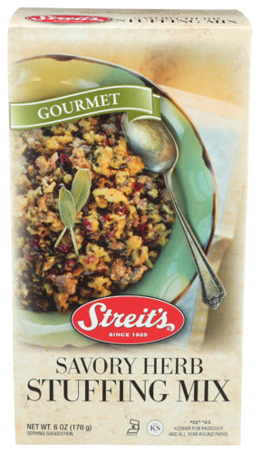 STREITS MIX STUFFING SAVORY HERB - 6 OZ