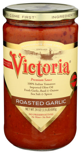 VICTORIA SAUCE RSTD GARLIC - 24 OZ