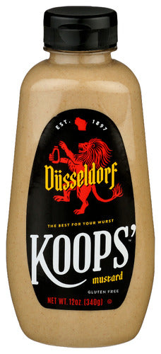 KOOPS MUSTARD SQZ DUSSLDRF - 12 OZ