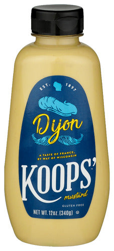 KOOPS MUSTARD SQZ DIJN WHT - 12 OZ