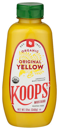 KOOPS MUSTARD YELLOW ORG - 12 OZ