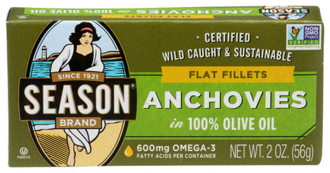SEASONS ANCHOVY FLAT - 2 OZ