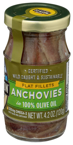 SEASONS ANCHOVY GLASS JAR - 4.2 OZ