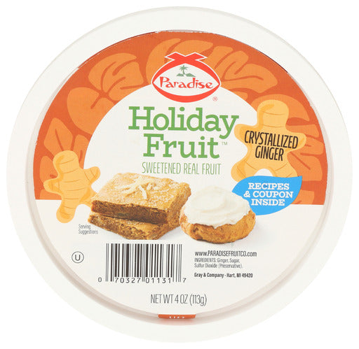PARADISE FRUIT CRYST GINGER - 4 OZ