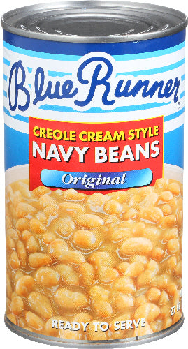 BLUE RUNNER BEAN CREOLE CREAM NAVY - 27 OZ
