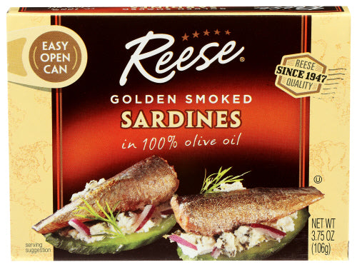 REESE SARDINE SMKD OLIVE OIL - 3.75 OZ