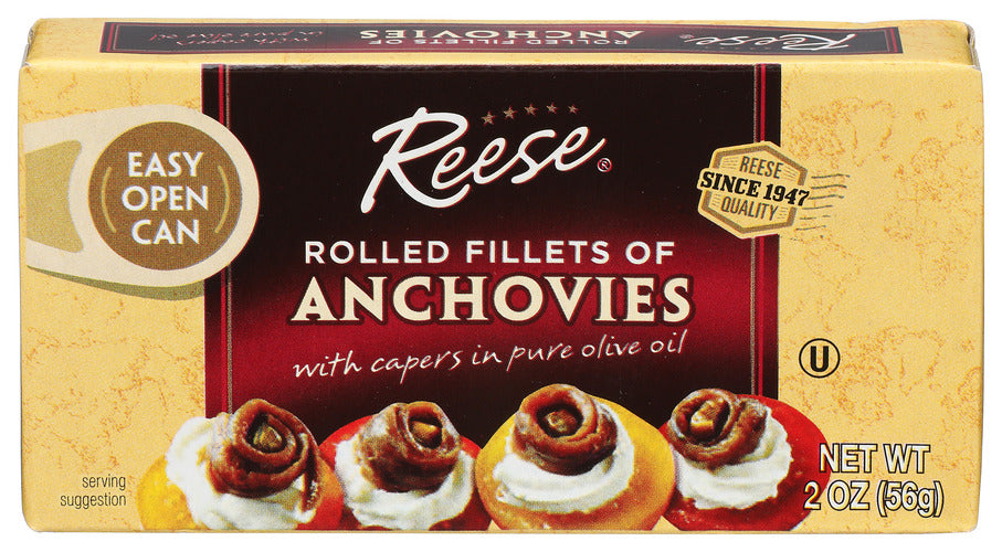 REESE ANCHOVY ROLLED - 2 OZ
