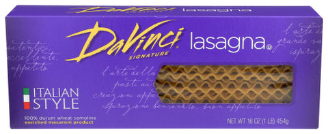 DAVINCI PASTA LASAGNA - 16 OZ