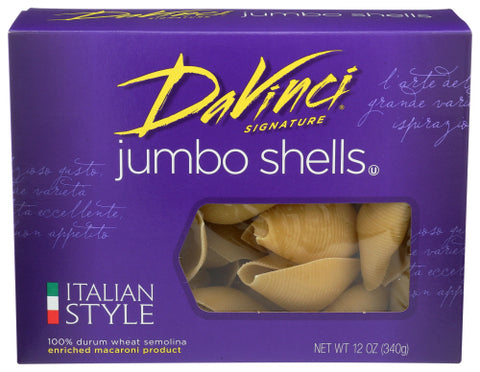 Davinci 
Pasta Shell Jumbo, 12 OZ.