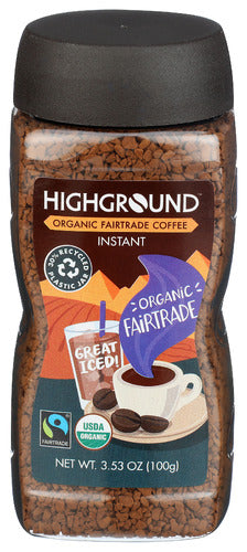 HIGHGROUND COFFEE INSTANT REG ORG - 3.53 OZ