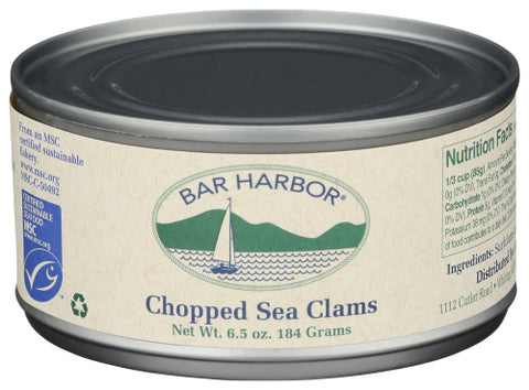 Bar Harbor 
Clam Chopped, 6.5 OZ.