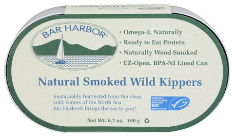 Bar Harbor 
Kipper Ntrl Smkd Wild, 6.7 OZ.