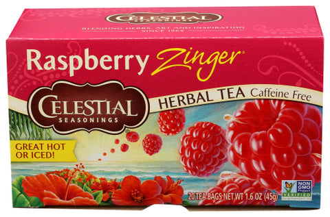 Celestial Seasonings 
Tea Herb Zinger Rspbrry, 20 BG.