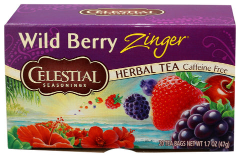 Celestial Seasonings 
Tea Herb Wild Brry Zingr, 20 BG.