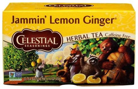 Celestial Seasonings 
Tea Hrbl Lmn Gngr Jamimin, 20 BG.