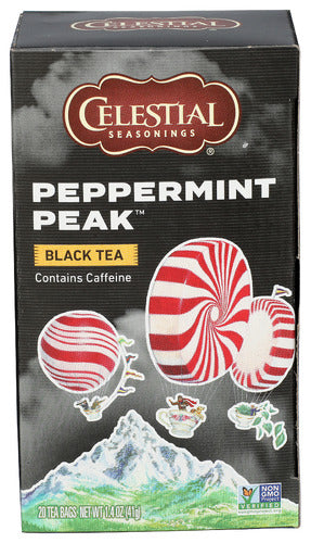 Celestial Seasonings 
Tea Black Pprmnt Peak, 20 BG.