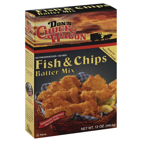 Dons Chuck Wagon 
Mix Batter Fish & Chip, 12 OZ