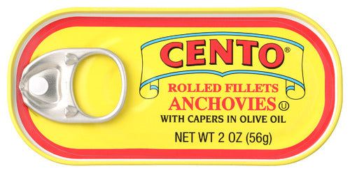 Cento 
Anchovy Rolled, 2 OZ.