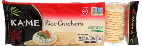 KA ME RICE CRKR SESAME - 3.5 OZ