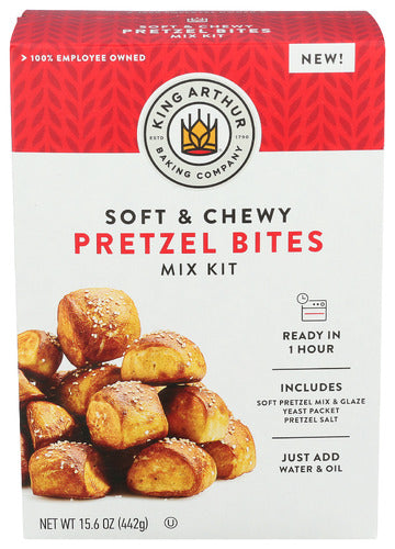 KING ARTHUR PRETZEL BITES MIX KIT SC - 15.6 OZ