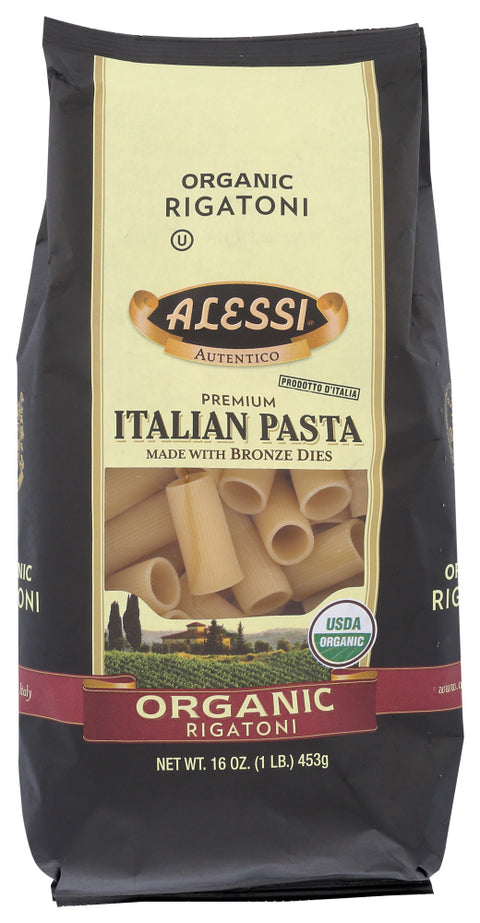 Alessi 
Pasta Rigatoni Org, 16 OZ.